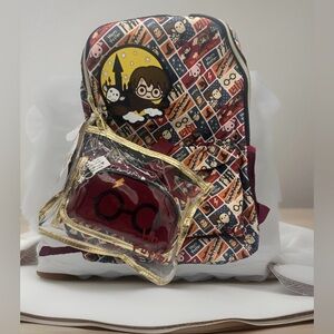 Harry Potter Kids Backpacking Backpack With Lunch Bag - School Bag Boys - 5pc